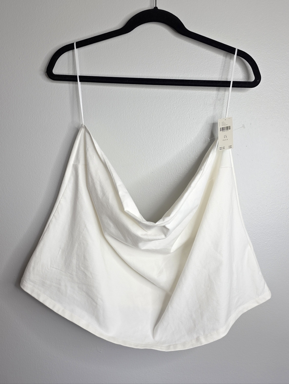 Anthropologie Basic White Tube Top NWT Sz 2xl